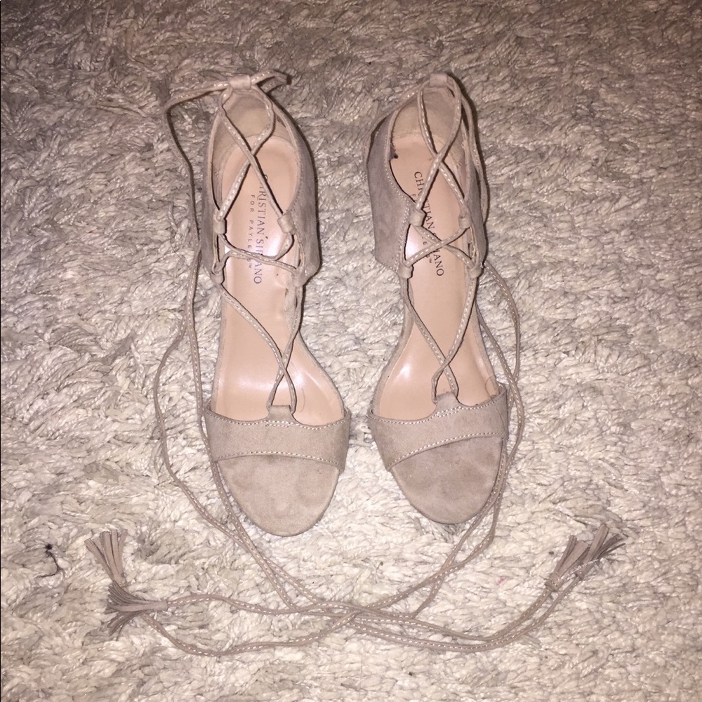 Christian Siriano Suede Heels